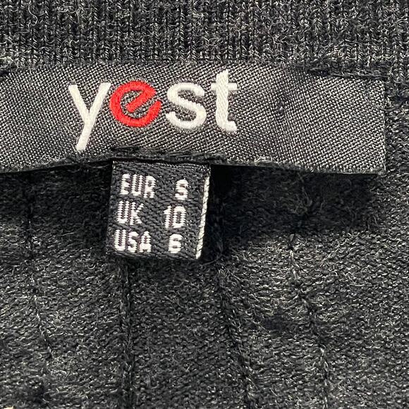 Yest Grey Cardigan Crocheted Back Size 6 - Picture 6 of 7